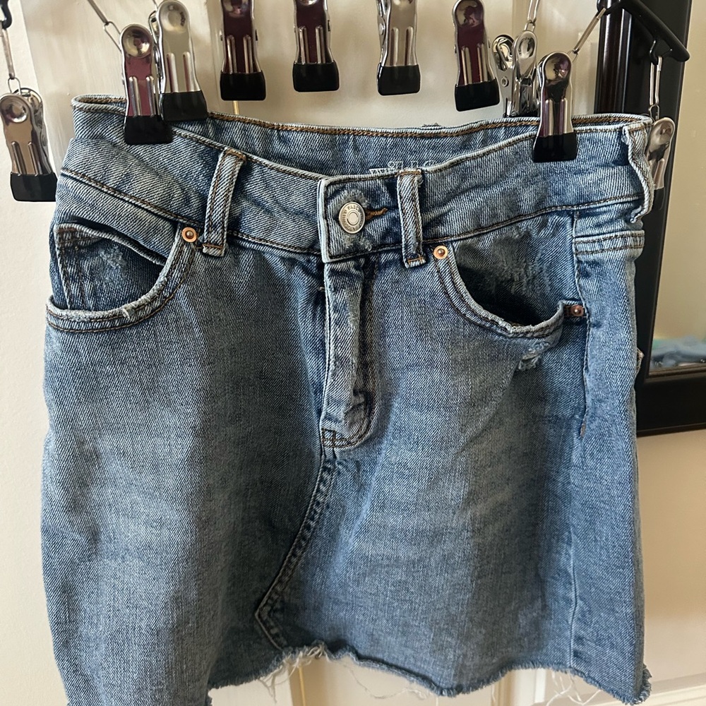 wild fable Light Blue Denim Mini Skirt